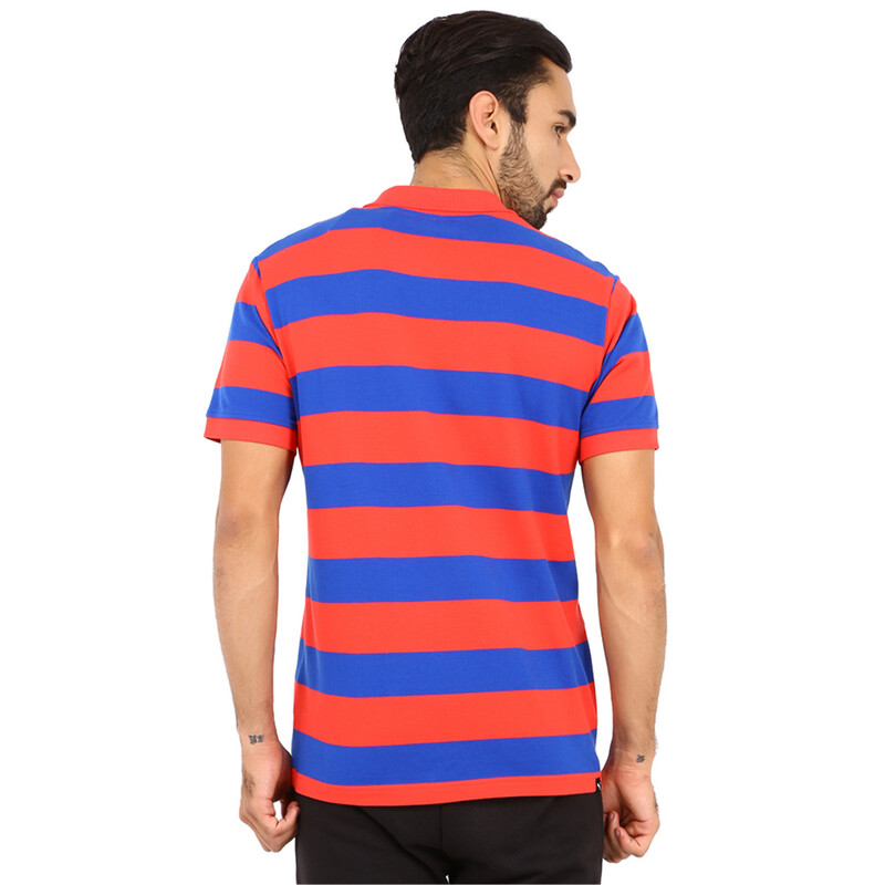

Men's PUMA ESS Striped Pique Polo