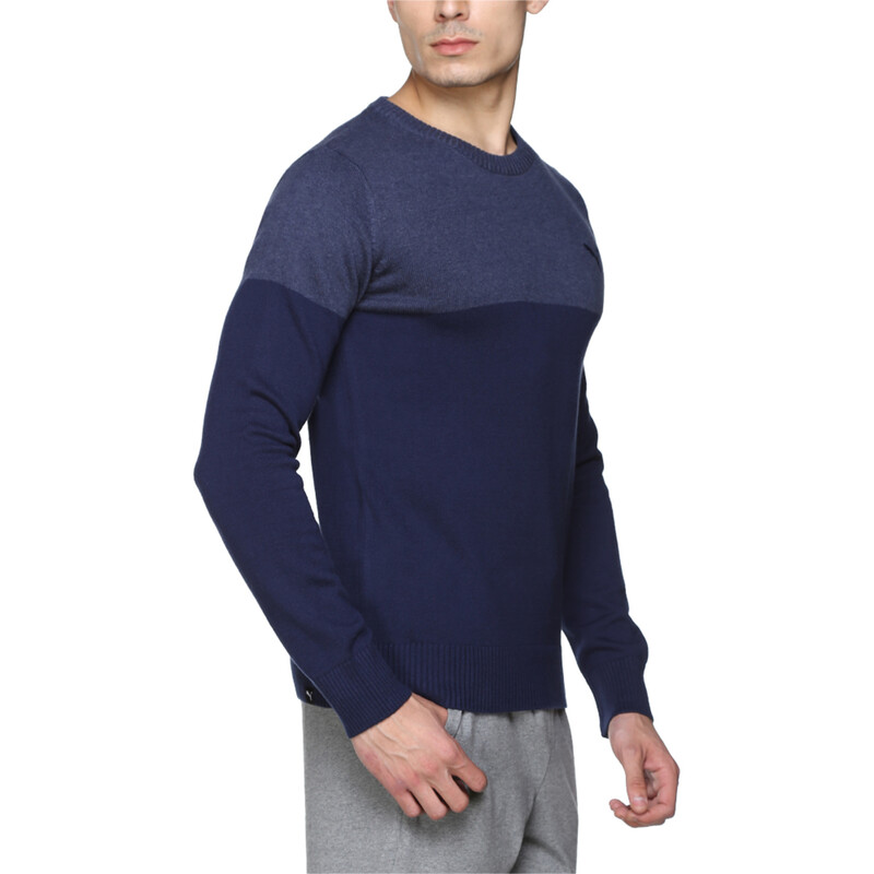 

Men's PUMA Color Block L S Sweater