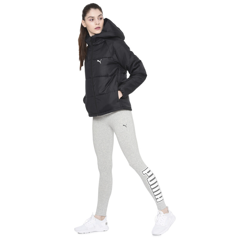 

Women's PUMA Down Hooded Jacket, Black