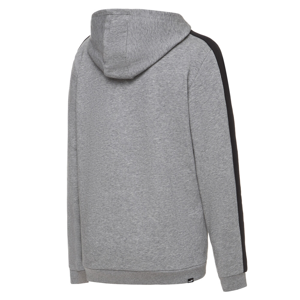 

PUMA - Детская толстовка Contrast FZ Hoody TR B – Medium Gray Heather –, Серый