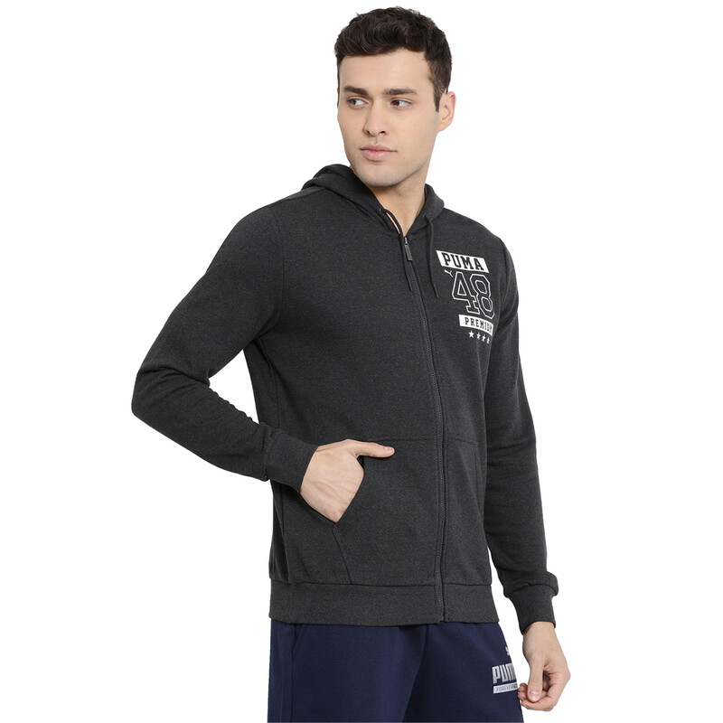 

Men's PUMA Mns Graphic FZ Hoody TR VIII, Gray