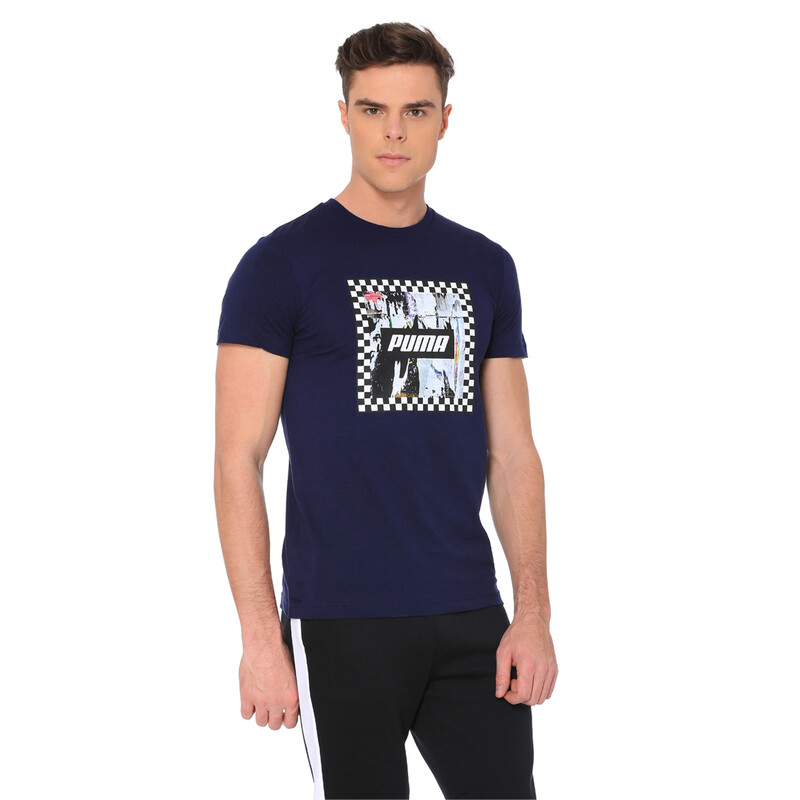 

Men's PUMA Check Graphic Tee, Purple