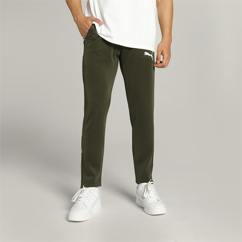 Men s PUMA Graphic Slim Fit Track Pants in Green size XL