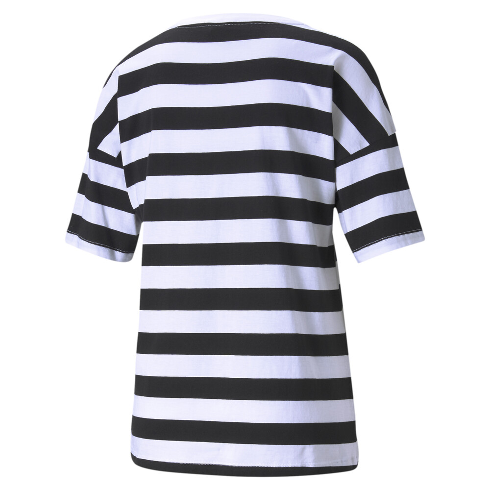 

PUMA - female - Футболка Summer Stripes Printed Women' Tee – Puma Black –, Черный