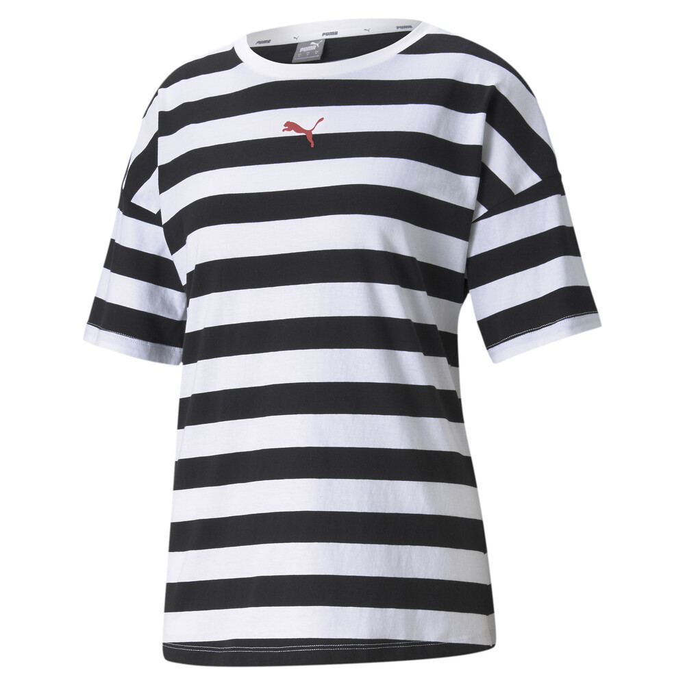 фото Футболка summer stripes printed women's tee puma