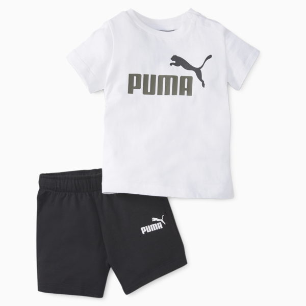 Minicats Tee and Shorts Set Toddler, Puma White, large-ZAF