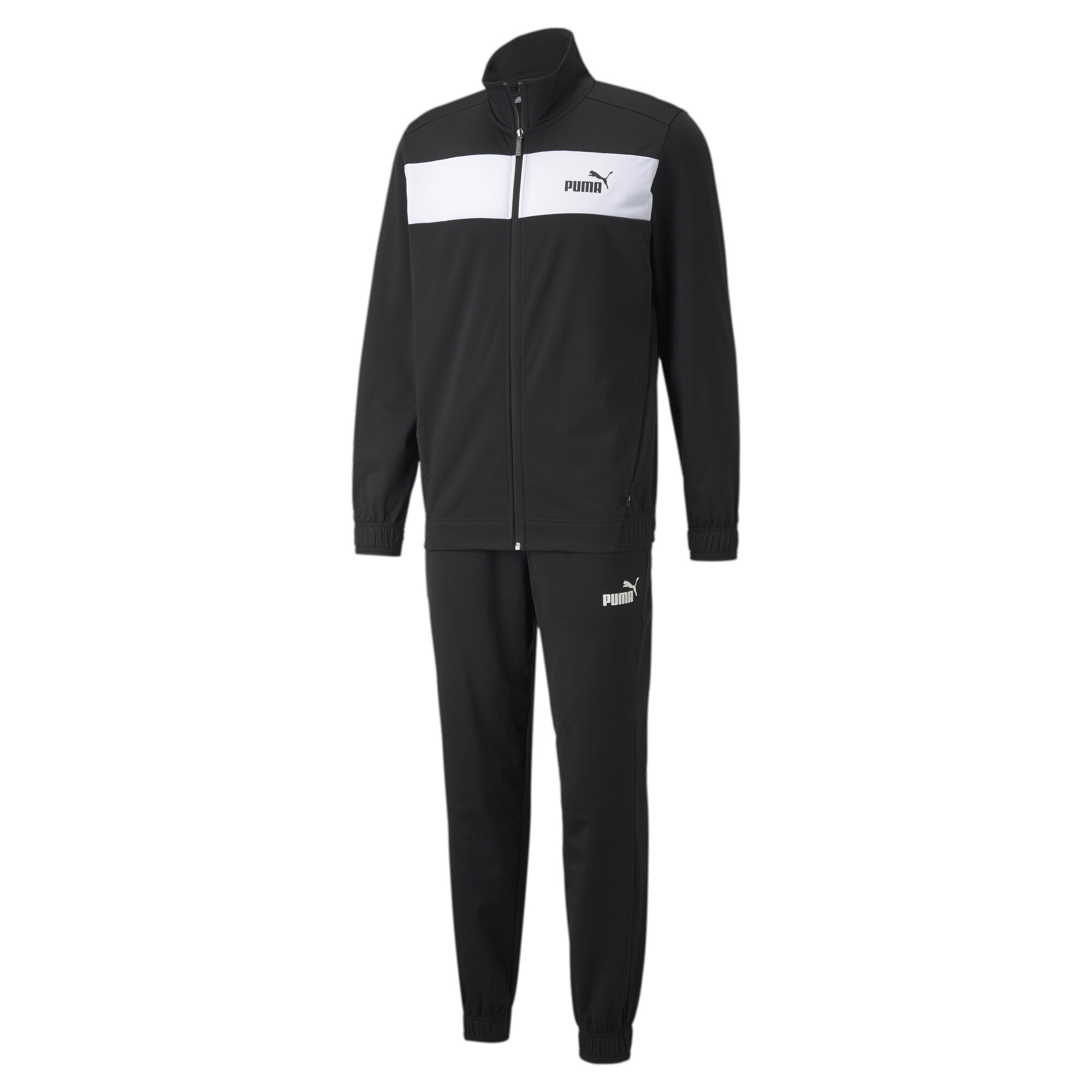 Men's Puma Men's Tracksuit, Black, Size M, Clothing