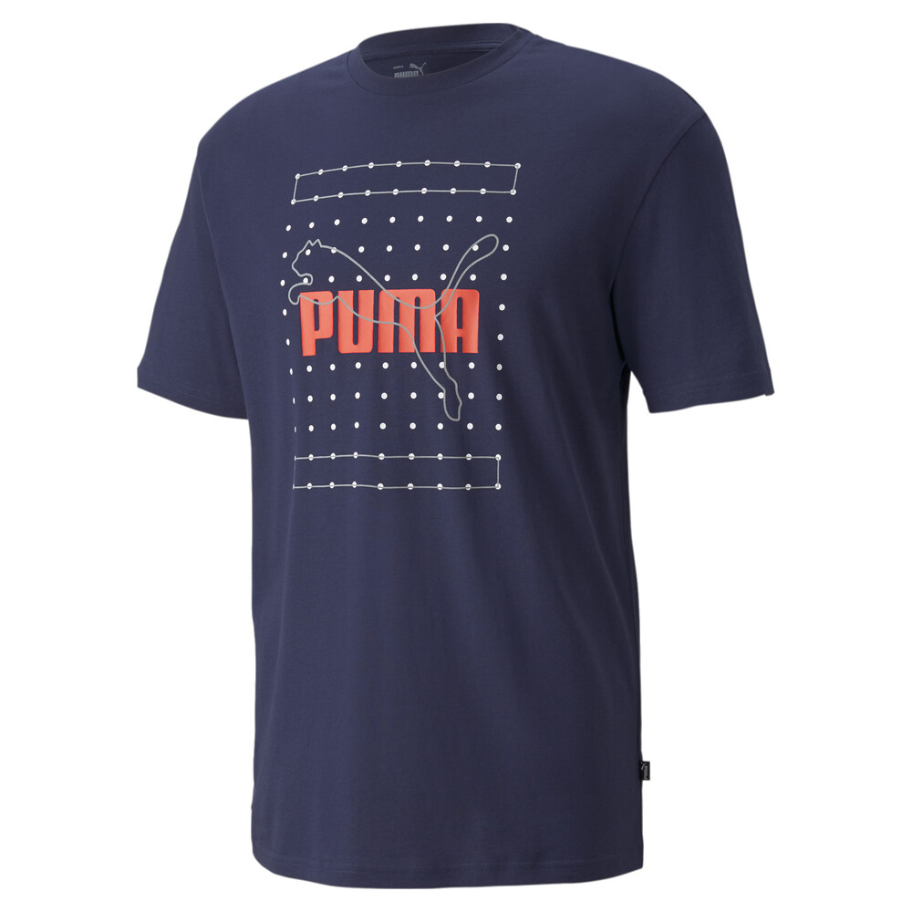 Reflective Graphic Men's Tee | Blue - PUMA