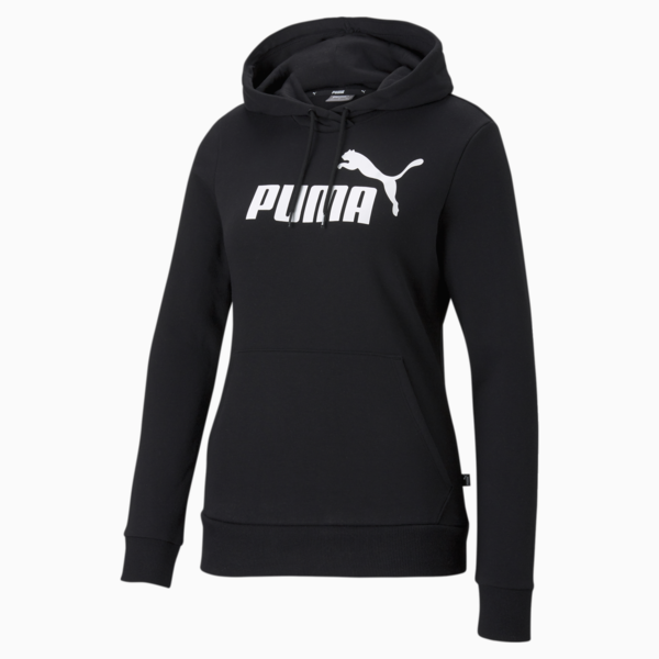 Buzo Essentials Logo para mujer, Puma Black, large-ARG