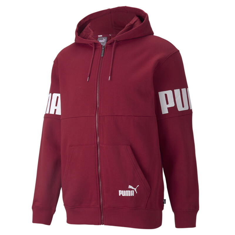 

Men's PUMA POWER Full-Zip Loose Hoodie, Red