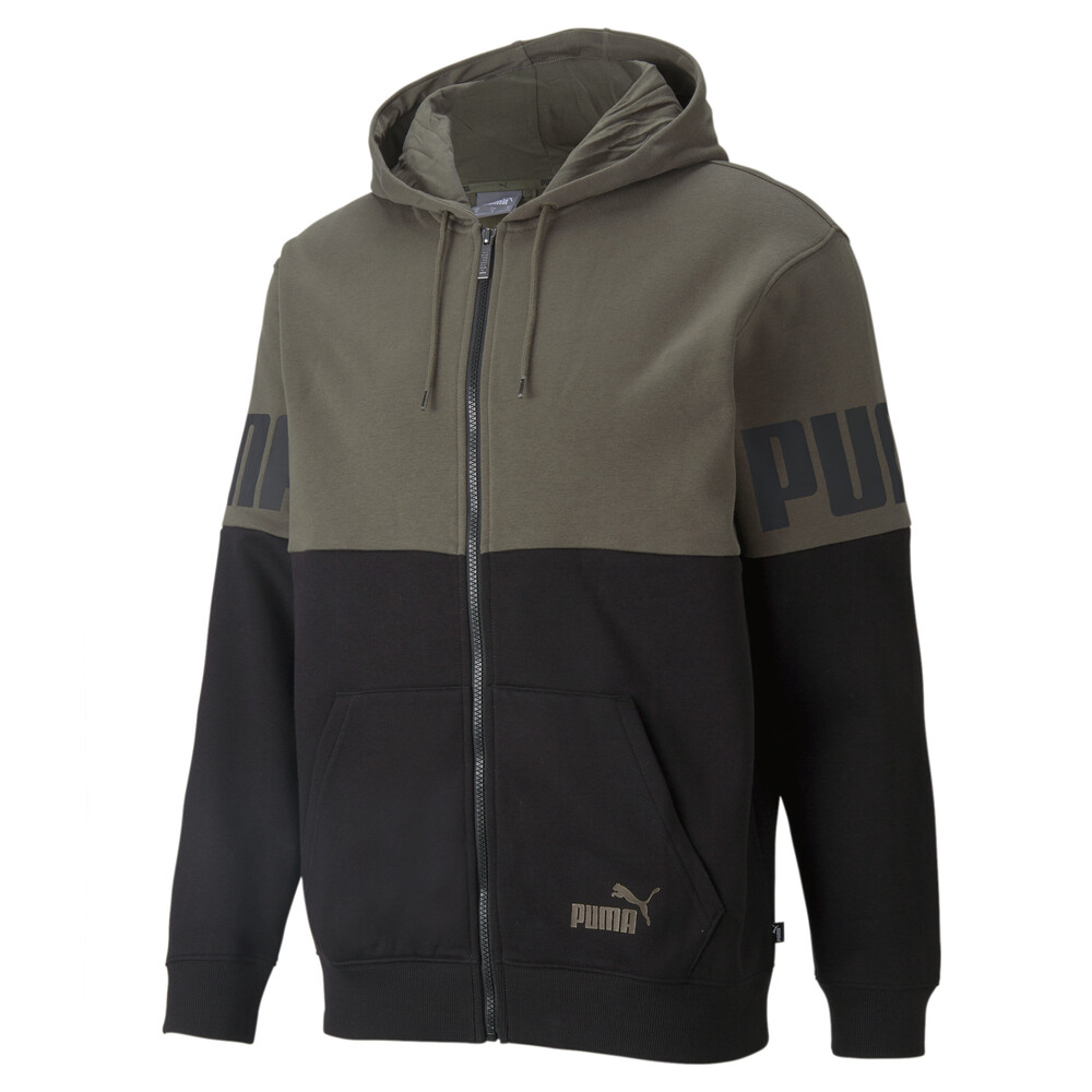 фото Толстовка power colourblock full-zip men's hoodie puma