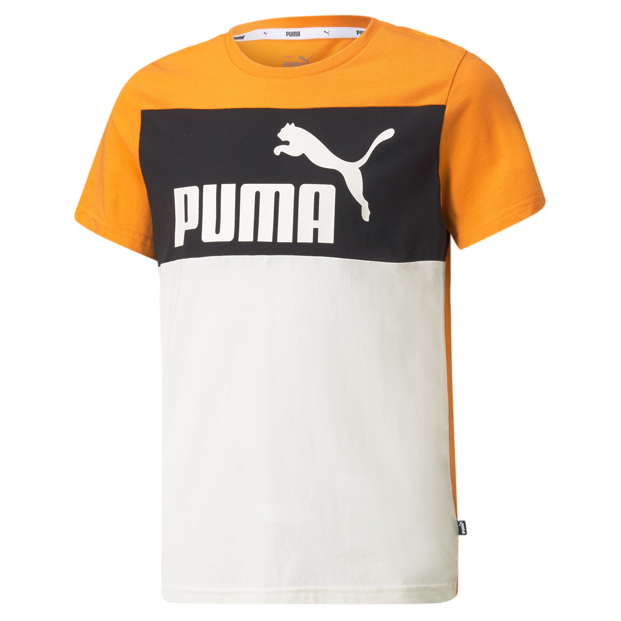 Essentials+ Colour Blocked Youth Tee | Age 8-16 Years | PUMA