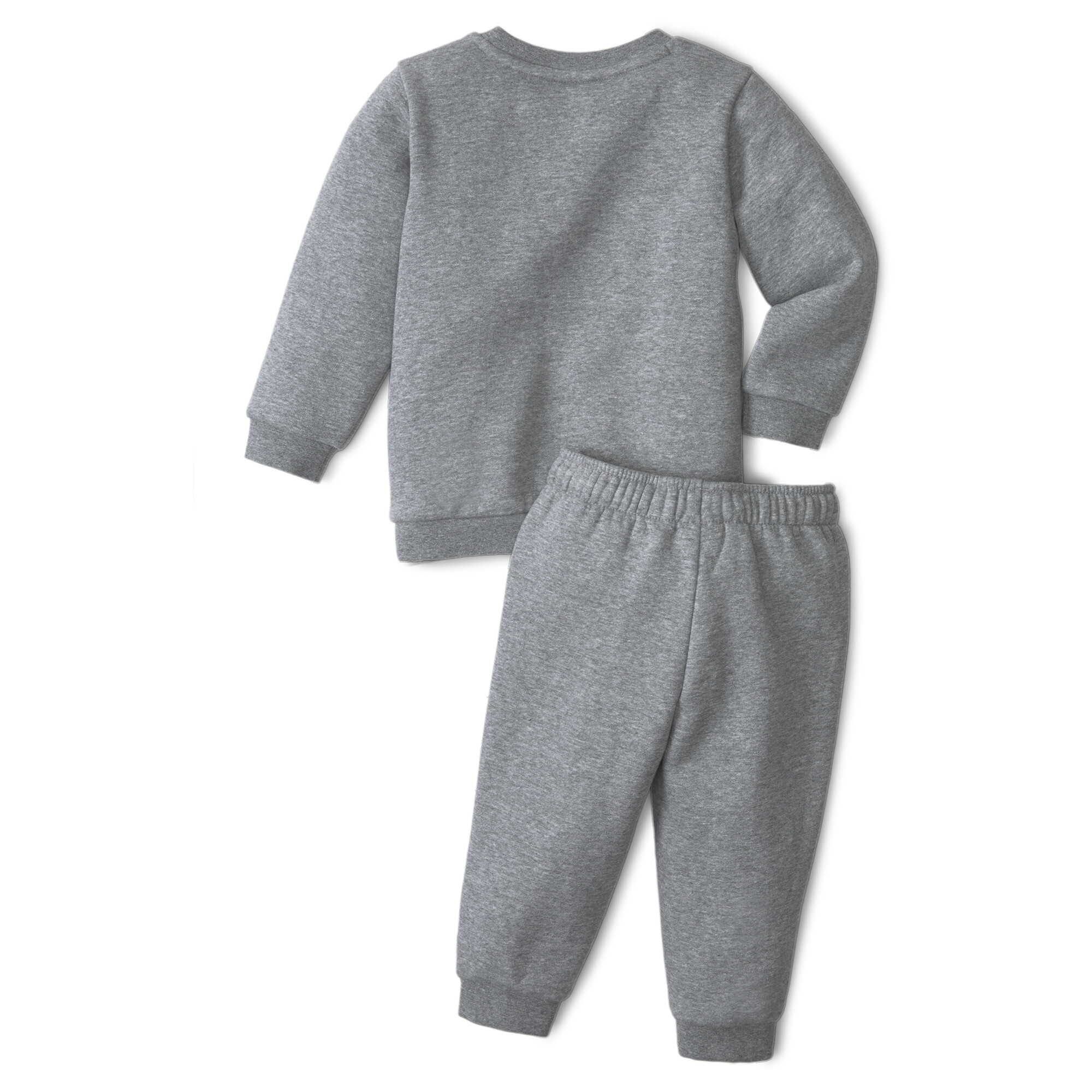 Puma Essentials Minicats Crew Neck Babies' Jogger Suit Sweatshirt, Gray Sweatshirt, Size 9-12M Sweatshirt, Clothing