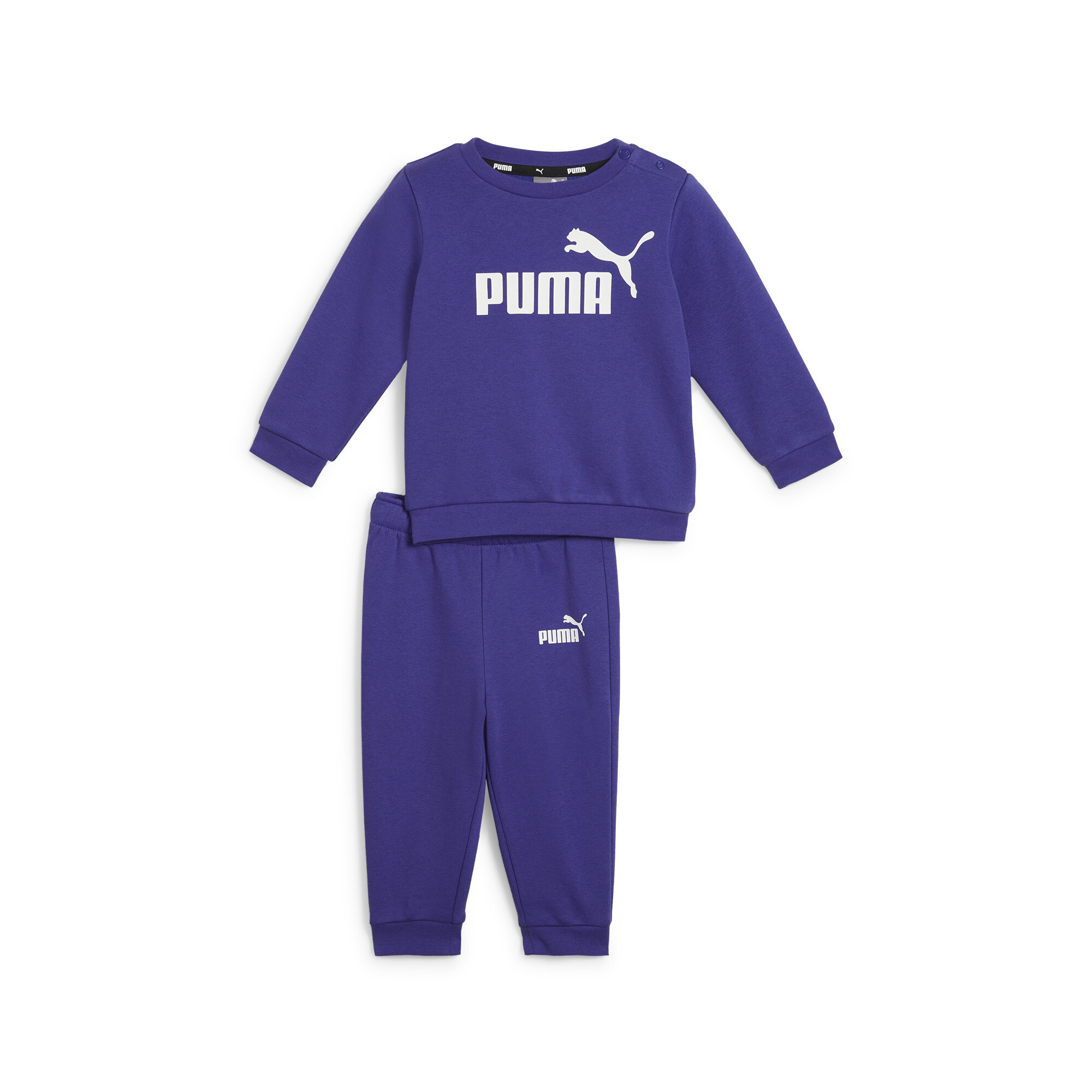 Puma Essentials Minicats Crew Neck Jogger Suit Toddler Sweatshirt, Blue Sweatshirt, Size 1-2Y Sweatshirt, Shoes