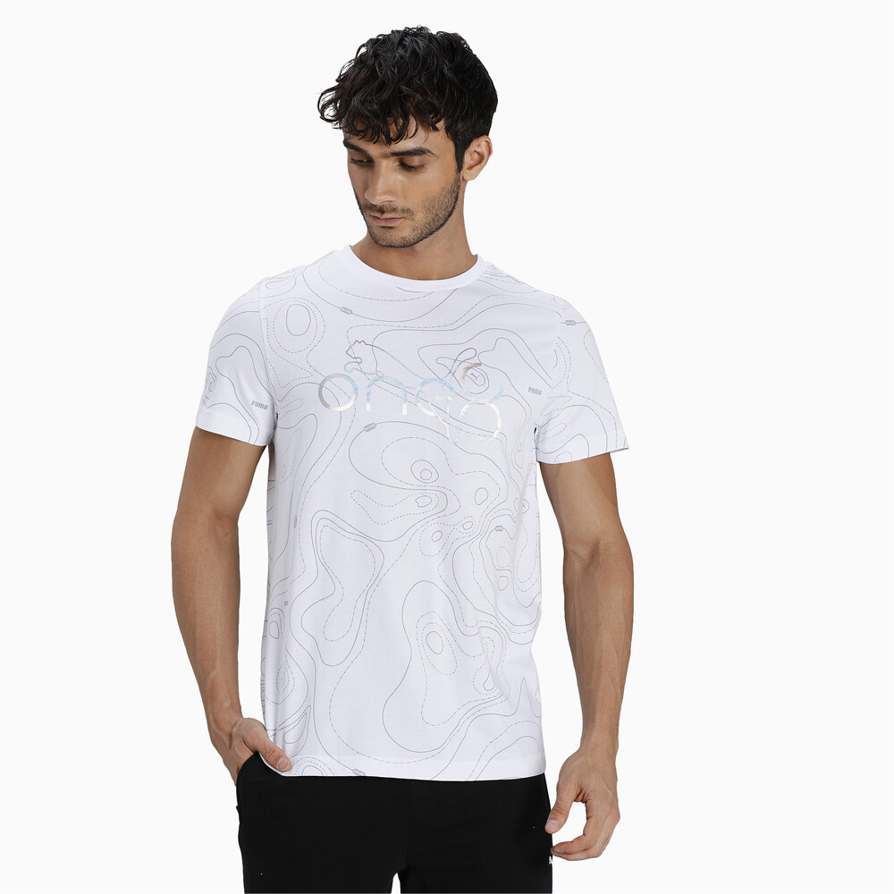 one8 Virat Kohli AOP Men's Slim T-Shirt | White - PUMA