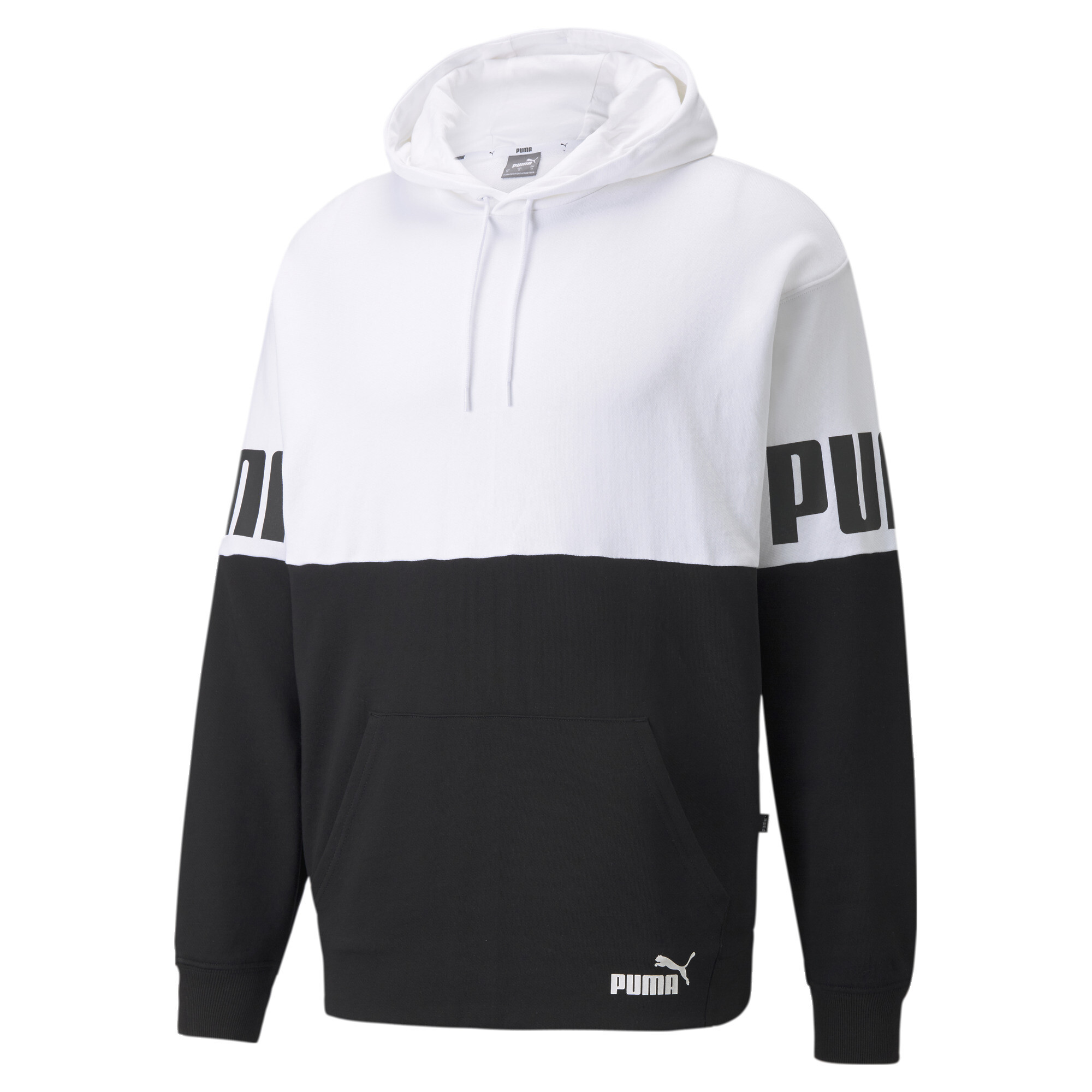 【プーマ公式通販】 プーマ PUMA POWER カラーブロック フーディー スウェット メンズ Puma White ｜PUMA.com