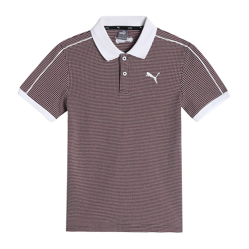 PUMA X One8 Jacquard Boy's Polo, Black