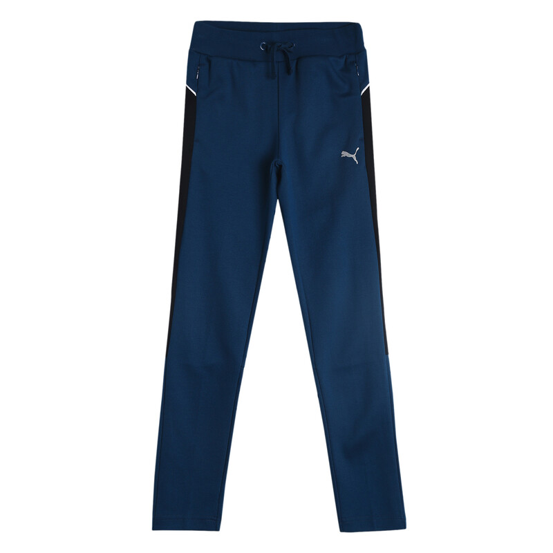 PUMA One8 Virat Kohli Colorblock Boy's Sweatpants, Black/blue