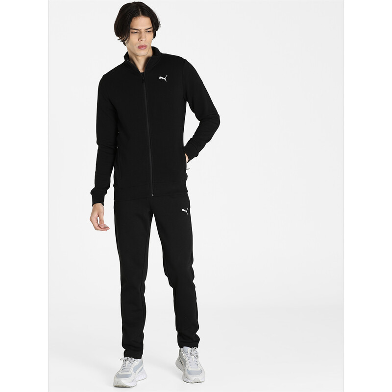 

Men's PUMA Zippered Full-Zip Slim Fit Jacket, Black
