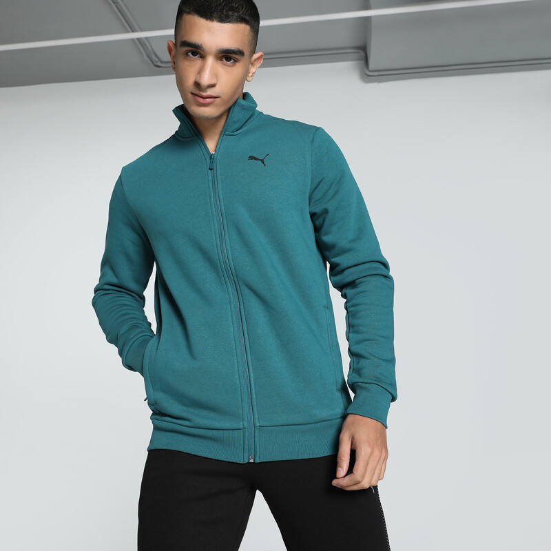 

Men's PUMA Zippered Slim Fit Fleece Sweat Jacket