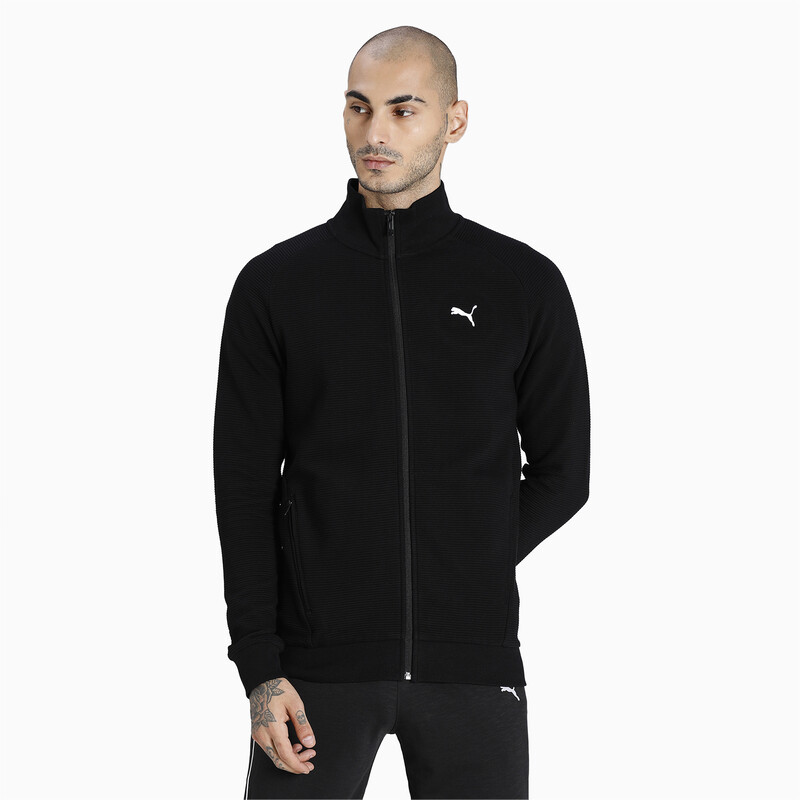 

Men's PUMA Ottoman Full Zip Jacket, Black