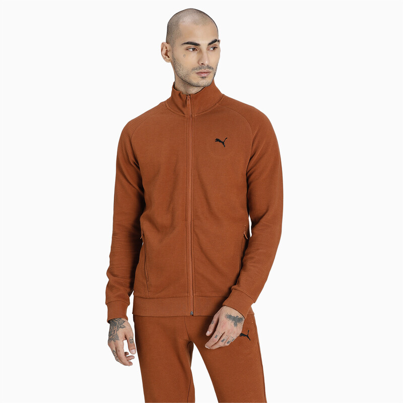 

Men's PUMA Ottoman Full Zip Jacket, Mocha bisque
