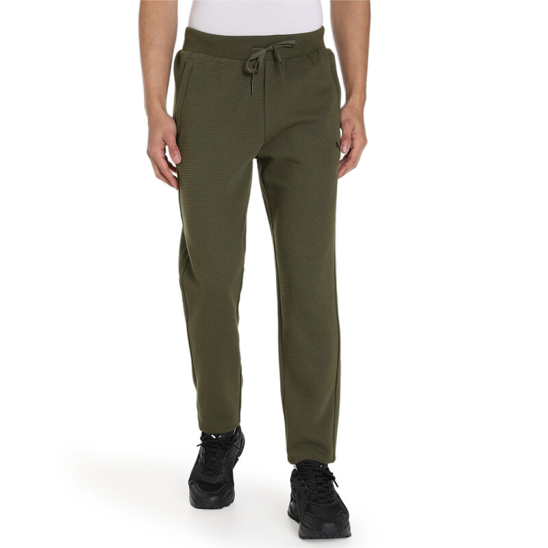 Men's PUMA Ottoman Slim Fit Sweat Pants in Green size XL | PUMA ...