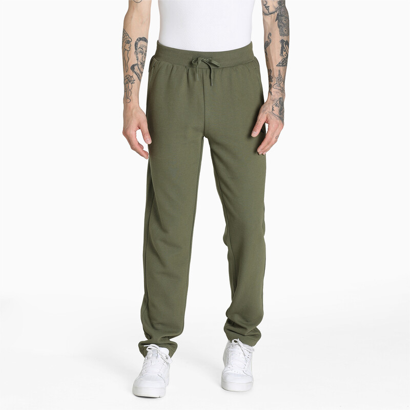 Men's PUMA Ottoman Sweatpants in Gray/Green size S | PUMA | Model Town ...