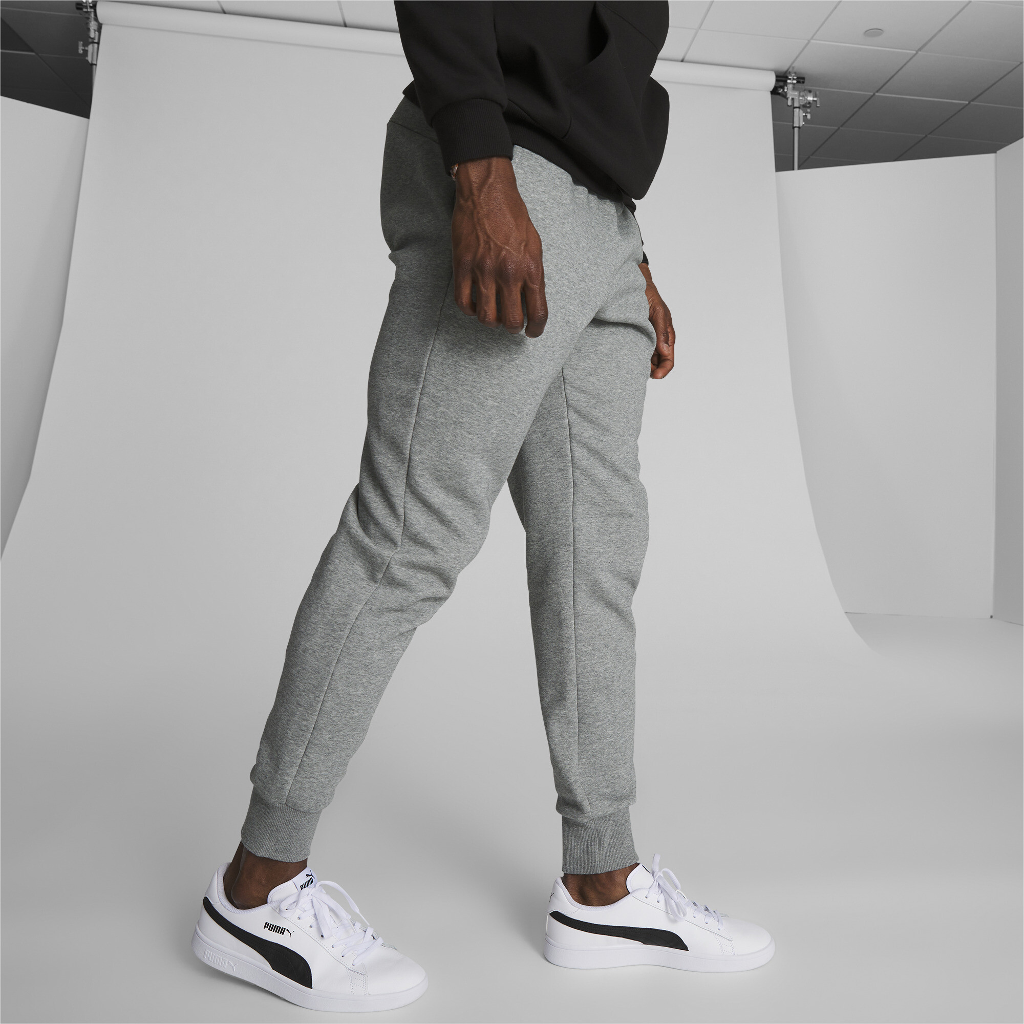 PUMA Essentials Men's Sweatpants - Medium Gray Heather, Size L for sale ...