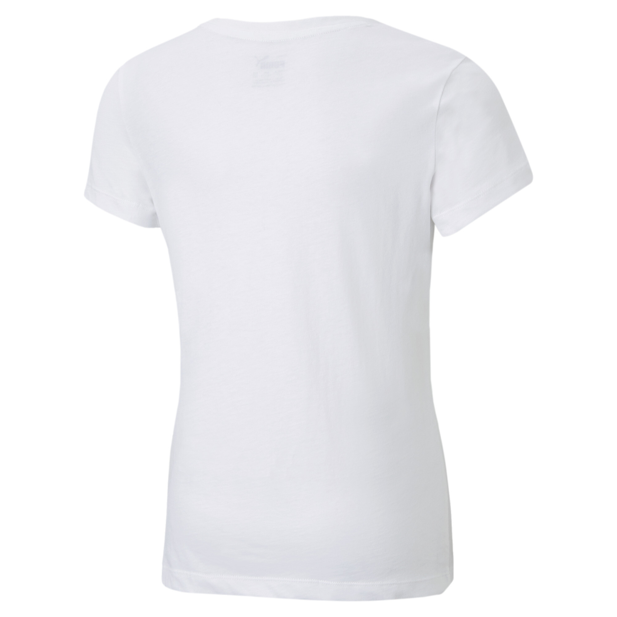 Puma Essentials+ Logo Youth T-Shirt, White, Size 11-12Y, Clothing