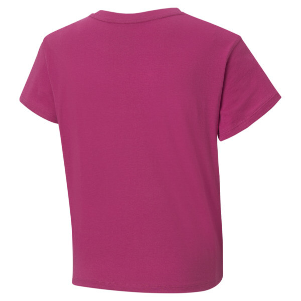 Essentials+ Logo Knotted Tee Youth, Festival Fuchsia, large-ZAF