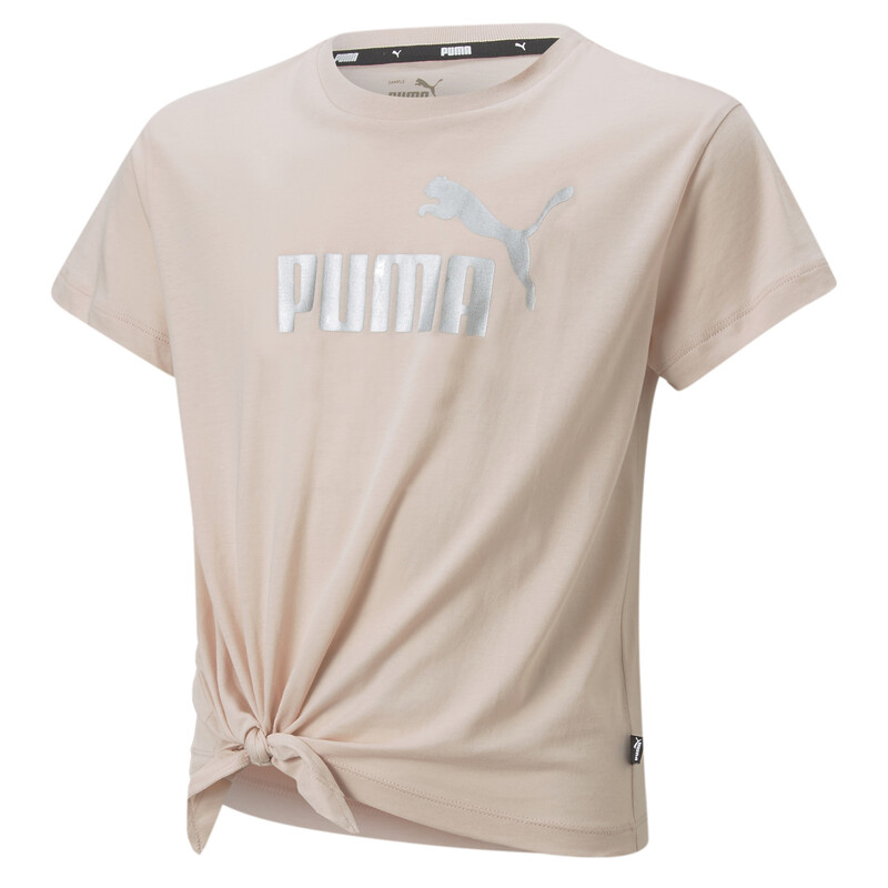 

PUMA Logo Girl's Knotted Relaxed Fit T-Shirt