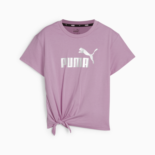 Essentials+ Logo Knotted Tee Youth, Mauved Out, large-ZAF