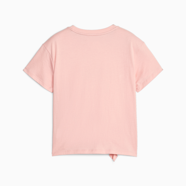 Essentials+ Logo Knotted Tee Youth, Peach Smoothie, large-ZAF