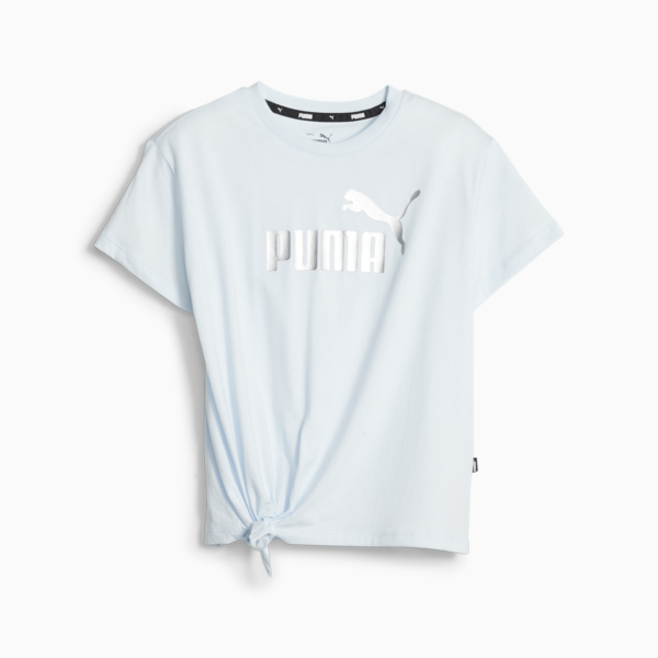 Essentials+ Logo Knotted Tee Youth, Icy Blue, large-ZAF