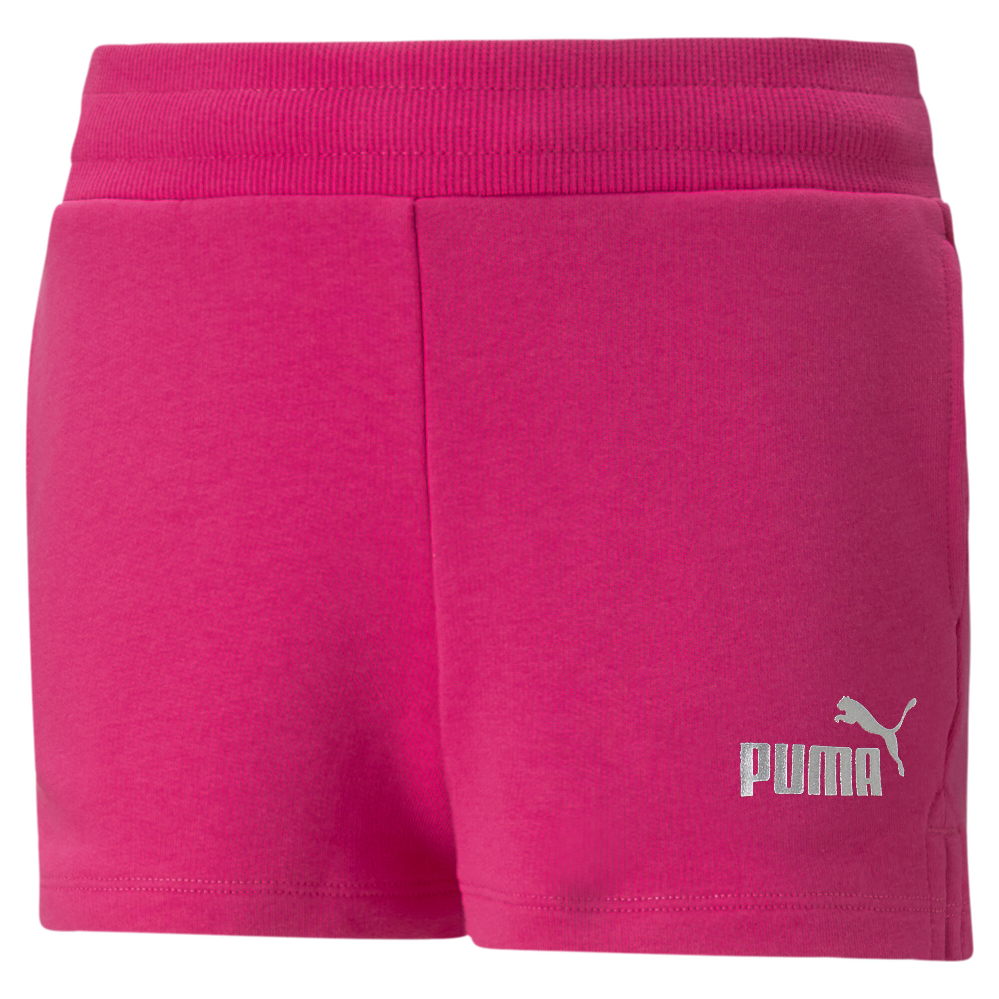 Women's Puma Essentials+ Youth Shorts, Pink, Size 15-16Y, Clothing