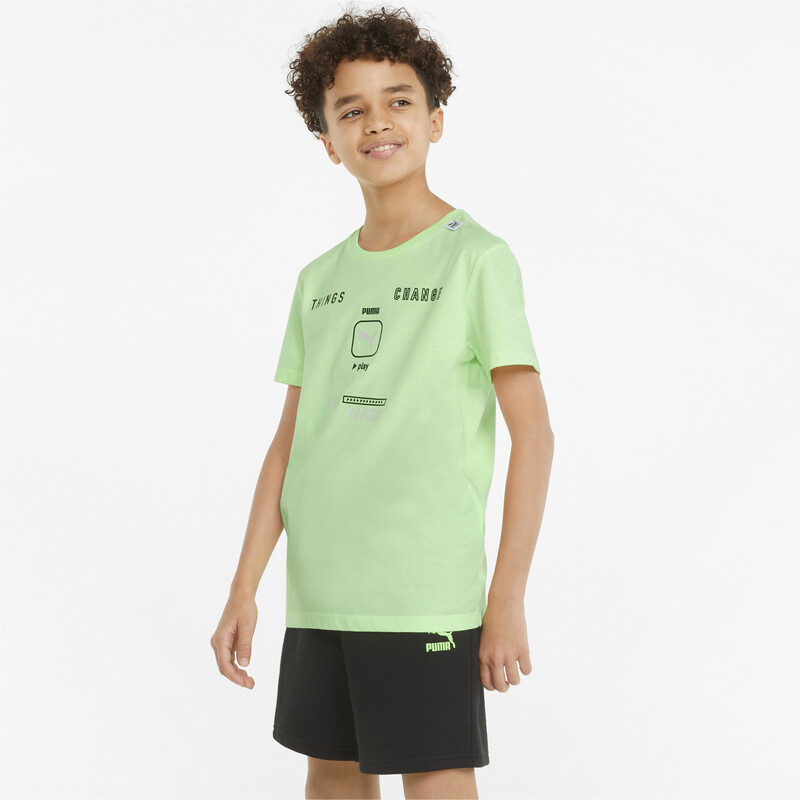 

PUMA Play UV Youth Regular Fit Graphic T-Shirt, Yellow
