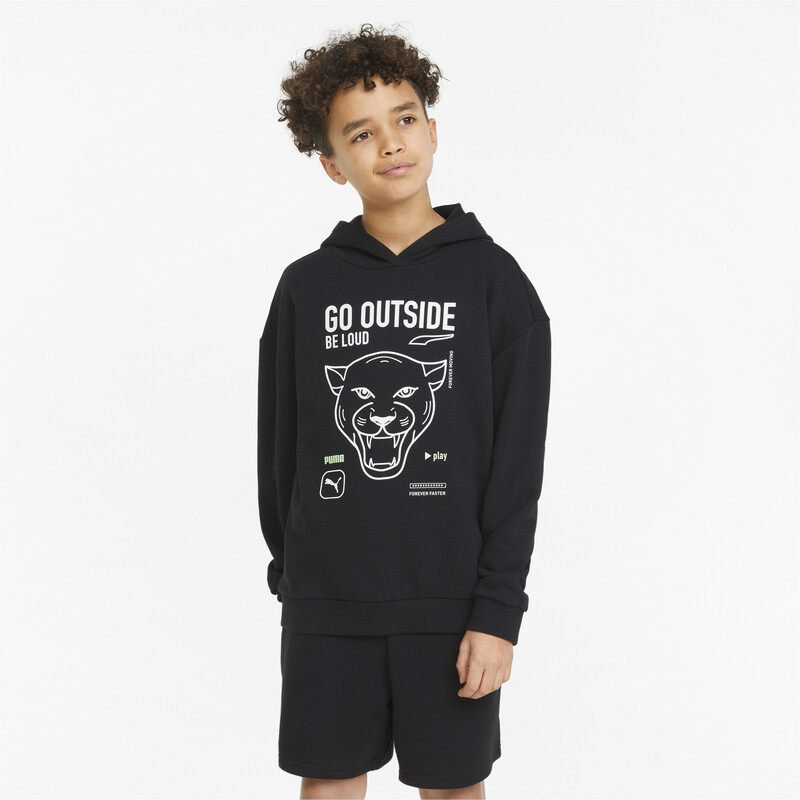 

PUMA Play UV Graphic Print Youth Relaxed Fit Hoodie