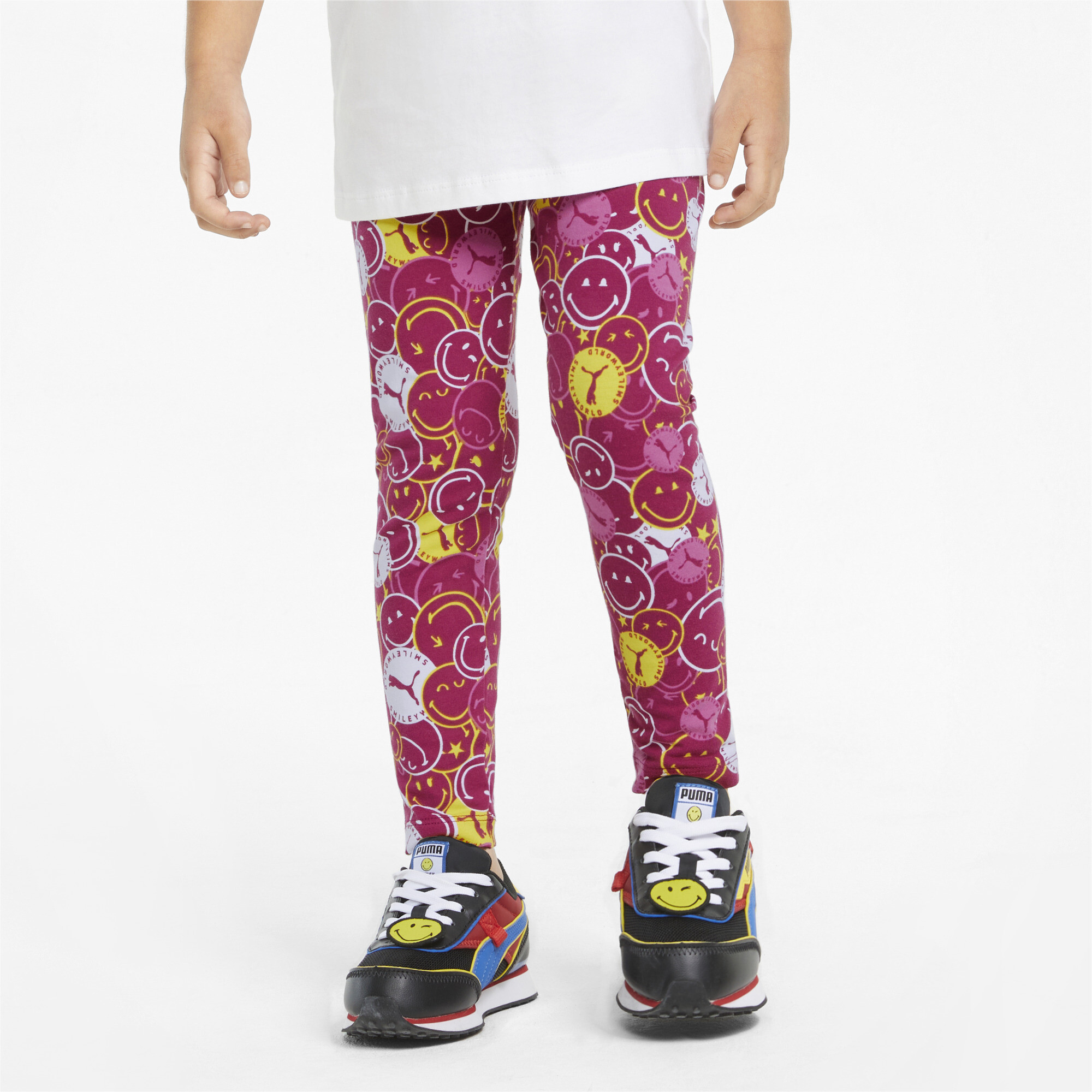 Emoji Leggings,Printed Leggings,Yoga Pants,Girls Xs4-5,S6-6X,M7-8,L10-12,XL14-16 