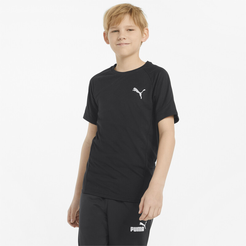 

PUMA Evostripe Youth Slim Fit T-Shirt, Black