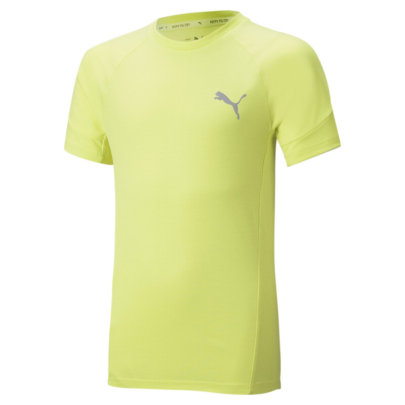 

PUMA Evostripe Youth Slim Fit T-Shirt, Lemon sherbert