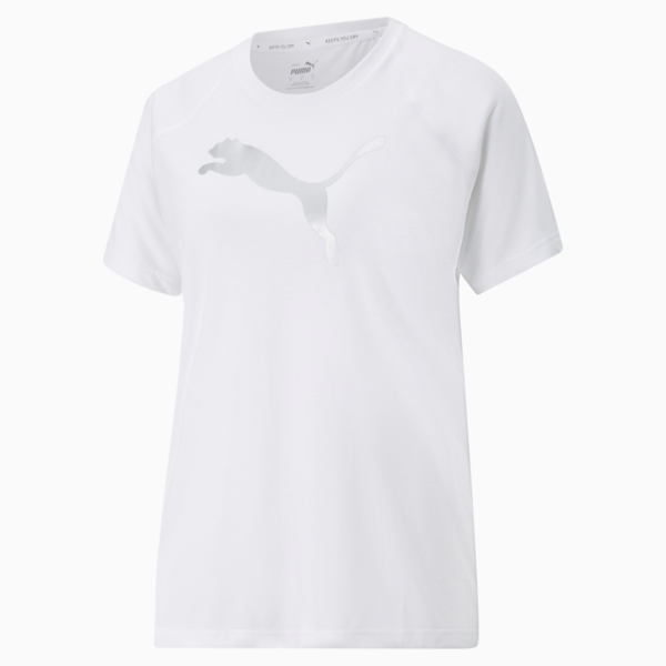 Evostripe Women's Tee, Puma White, large-ZAF