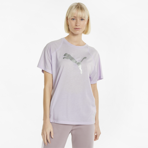 Evostripe Women's Tee, Lavender Fog, large-ZAF