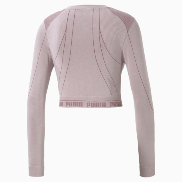 evoKNIT Long Sleeve Women's Tee, Quail, large-ZAF