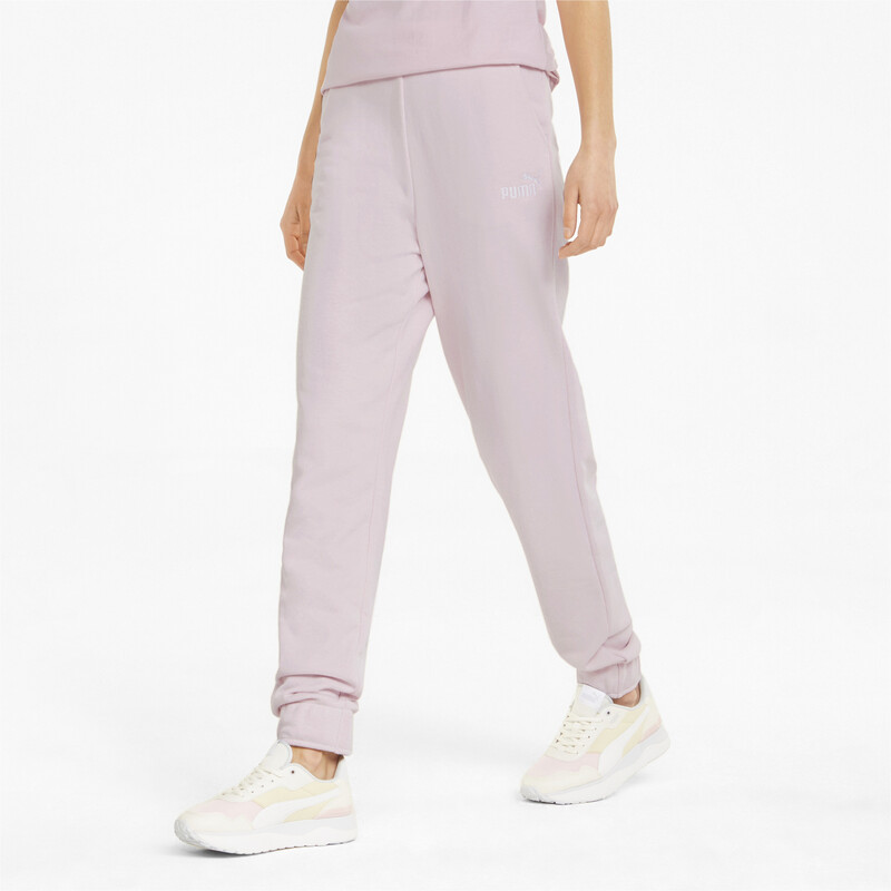 

Women's PUMA Essentials+ Embroidery Regular Fit Pants, Pink