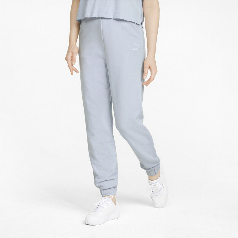 Women's PUMA Essentials+ Embroidery Regular Fit Pants, Arctic ice