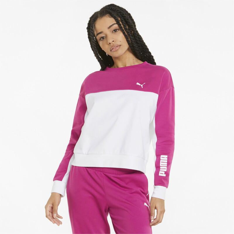 

Women's PUMA Modern Sports Relaxed Fit Sweatshirt, Festival fuchsia