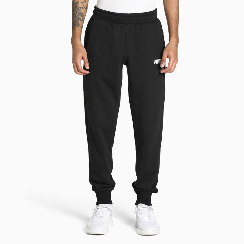 Men's PUMA Essential Knitted Regular Fit Pants, Black