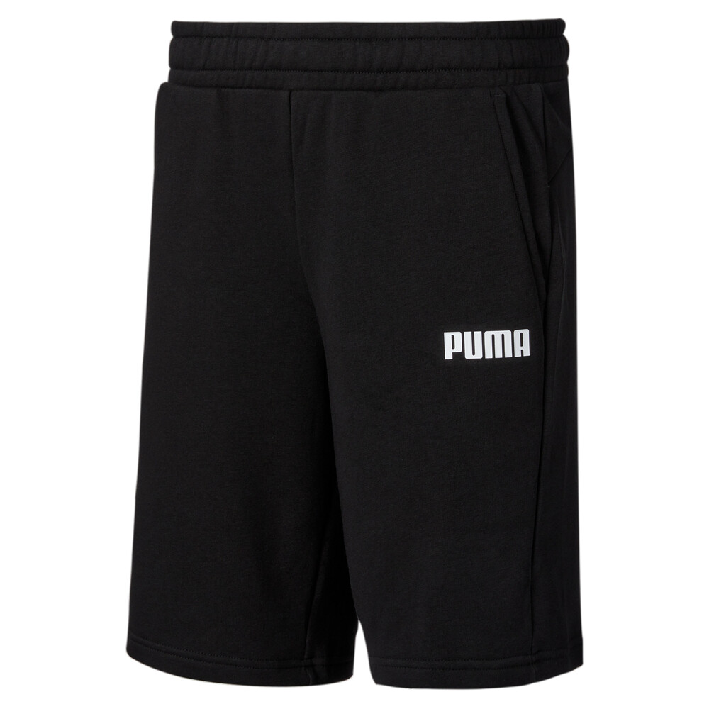 puma essentials sweat shorts in black