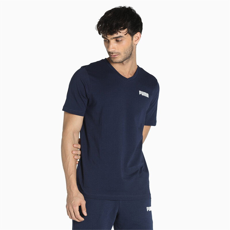 

Men's PUMA Essentials V-Neck Regular Fit T-shirt, Purple